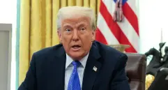 El presidente estadounidense Donald Trump convirtió los aranceles en la piedra angular de su política económica . FOTO: Getty