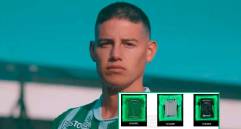 La camiseta verde y blanca de Atlético Nacional es una de las referencias disponibles en la Tienda Verde para los hinchas que esperan ver a James Rodríguez con el número 10. FOTO CORTESÍA