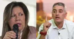 La fiscal general, Luz Adriana Camargo, y el gobernador de Antioquia, Andrés Julián Rendón. FOTO: Cortesía y El Colombiano