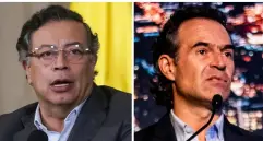 El presidente Gustavo Petro y el alcalde de Medellín, Federico Gutiérrez. FOTOS: Colprensa y Archivo El Colombiano