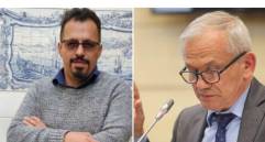 Óscar Iván Muñoz y el prófugo Carlos Ramón González, señalado por el caso de corrupción de la Ungrd. FOTO: COLPRENSA