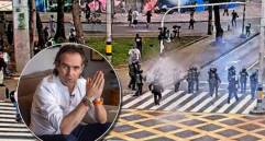 El alcalde de Medellín, Federico Gutiérrez, se refirió a la jornada de movilizaciones ciudadanas ocurrida el pasado miércoles en la ciudad. FOTOS: Cortesía y El Colombiano