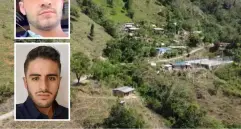 Jhon Edison Chalá Torrejano (arriba) alias Víctor Chalá, es el señalado de cometer el presunto asesinato del periodista Mateo Pérez Rueda (abajo) en la vereda Palmichal, una de las más peligrosas de Briceño, Antioquia. Foto: cortesía