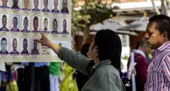 Imagen de referencia del cartel de los más buscados en Antioquia por violencias contra la mujer. FOTO: JAIME PÉREZ MUNEVAR.