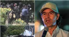 Imágenes de los encapuchados que protagonizaron desmanes en la U. de A. este miércoles 3 de junio. FOTO: Cortesía Denuncias Antioquia y Camilo Suárez