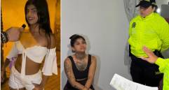 La influencer conocida como Valentina Mor fue capturada en un operativo realizado en una casa del barrio Laureles de Medellín. FOTO: Cortesía