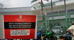 Los cierres en la Unidad Hospitalaria de Manrique ocurrieron este jueves. FOTOS EL COLOMBIANO y Cortesía