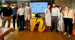 Algunos de los empresarios que conforman la primera cohorte de Medellín Next. FOTO: CORTESÍA