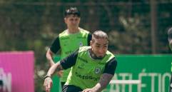 Chicho Arango se esfuerza para estar a punto lo antes posible. FOTO ATLÉTICO NACIONAL