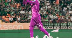 Kevin Cataño durante su debut con Atlético Nacional. FOTO @nacionaloficial