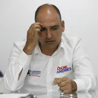 Óscar Andrés Pérez, exalcalde de Bello condenado por los delitos de contrato sin cumplimiento de los requisitos legales y peculado por apropiación. Imagen tomada durante una entrevista realizada en 2019. FOTO: Manuel Saldarriaga Quintero