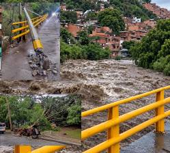 El aguacero estuvo acompañado de una fuerte ventisca y rayos sonoros. FOTO: EL COLOMBIANO