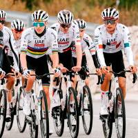 Liderados por Tadej Pogacar, el UAE se entrena en España luego de lograr esta temporada 95 victorias. FOTO X-UAE EMIRATES