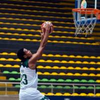 El antioqueño Johan Ríos fue uno de los más destacados en la victoria de Paisas 85-57 ante Caribbean Storm en el Iván de Bedout, en el arranque de la Liga Profesional de Baloncesto. FOTO CORTESÍA PAISAS