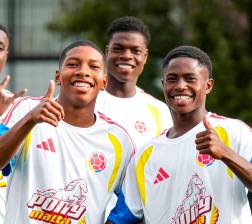Los jugadores de la Selección Colombia sub 17, dirigidos por Fredy Hurtado están listos para el arranque de la Copa Imposible desde este domingo en Medellín. FOTO CORTESÍA FCF 