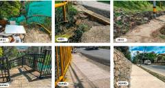 Antes y después de las obras realizadas en comunas como Villa Hermosa y Robledo. FOTO Cortesía Alcaldía de Medellín