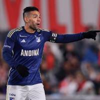 El último club en el que Falcao jugó fue Millonarios. FOTO AFP