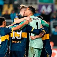 Álvaro Montero y el respaldo de sus compañeros en Boca. FOTO: X-BOCA