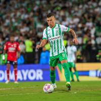 Matheus Uribe, volante de grandes progresos con Atlético Nacional. FOTO CAMILO SUÁREZ