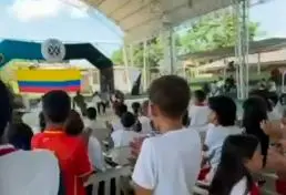 En Alto Cimitarra hay 112 alumnos, de los cuales alrededor de 80 son niños y niñas que conviven con el conflicto. IMAGEN TOMADA DE VIDEO.