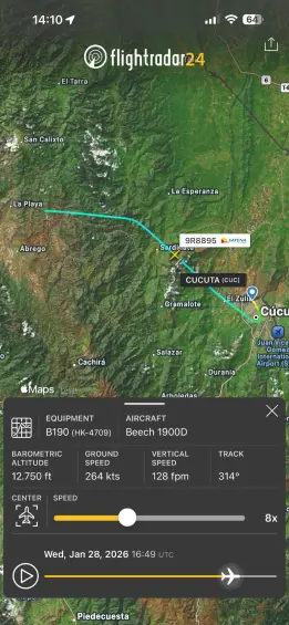 Urgente: Avión de Satena desapareció del radar con 15 personas en Norte de Santander; un congresista y un candidato viajaban en la aeronave