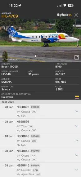 Esta fue la última comunicación del avión de Satena en el que murieron 15 personas en Norte de Santander