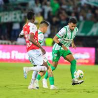 El defensor atlanticense César Haydar, quien llegó a Atlético Nacional, llegó al cuadro verde a mediados del 2024. Foto: 