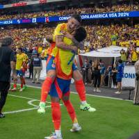 James Rodríguez y Luis Díaz, dos de los máximos referentes que la Selección. FOTO JUAN ANTONIO SÁNCHEZ