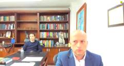 Juan David Palacio (atrás) es reconocido como ficha de Daniel y Miguel Quintero en el Área Metropolitana en el periodo 2020-2023. FOTO: JCaptura de video