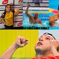 Nelson Crispín fue la máxima figura colombiana en competencia. FOTOS: Tomada de redes @crispinswimmer