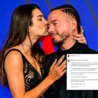 El artista escribió: “Hoy celebro tu vida, Vale. Celebro la mujer que eres, tu luz y tu fuerza”. FOTO: AFP / Instagram: @jbalvin