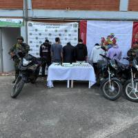 Las autoridades lograron la captura de nueve presuntos integrantes de dos de las estructuras criminales con mayor impacto en la región: el Clan del Golfo y El Mesa. FOTO: Cortesía.