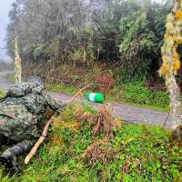 La Fuerza Pública hizo presencia en la zona para desactivar el artefacto explosivo. FOTO: Cortesía Ejército