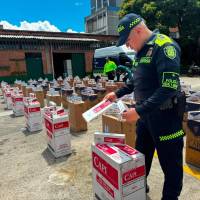 Parte del material incautado por las autoridades en el operativo contra el contrabando. FOTO: Cortesía