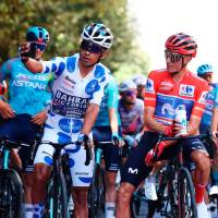 Santiago Buitrago (izquierda) y Enric Mas, dos de los grandes protagonistas de la Vuelta a España-2026. FOTO GETTY