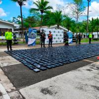 Cae contenedor contaminado en Urabá con 1.300 kilos de clorhidrato de cocaína