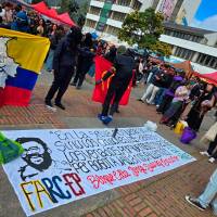 Imagen tomada el pasado 27 de mayo en el campus de la sede Bogotá de la Universidad Nacional. FOTO CORTESÍA @JULESPINOSADICE