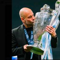 El técnico Pep Guardiola cerró una década de triunfos y gloria con el Manchester City en la Liga Premier y la Champions League. FOTO TOMADA X@ManCity