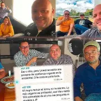 Uno de los apartes del mencionado chat “Amigos” donde se habrían coordinado el entramado corrupto en el Amva. FOTO: EL COLOMBIANO