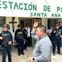 Con el propósito de fortalecer la seguridad, la convivencia ciudadana y la presencia institucional en el territorio, se llevó a cabo la inauguración de la Subestación de Policía Santa Ana, en el municipio de Granada. Foto: Cortesía