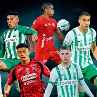 Josen Escobar (América), Emilio Aristizábal (Nacional), Juan José Arias (Nacional), Kevin Mantilla (DIM) y Simón García (Nacional) dominan el top-5 de los futbolistas menores de 23 años que juegan en Colombia. FOTO EL COLOMBIANO