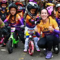 Mariana Pajón y su Gran Fondito en su segunda edición, celebrado en 2024 en el Parque Norte de Medellín. Foto: Manuel Saldarriaga Quintero.