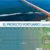 El puerto, ubicado en Punta de Piedra, en Turbo, avanza hoy en un 75% de su fase de estructuración. Foto: cortesía.