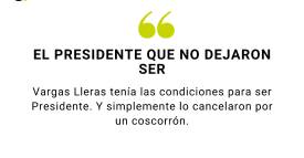 El presidente que no dejaron ser