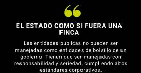 El Estado como si fuera una finca 
