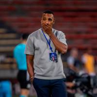 El entrenador antioqueño Amaranto Perea, de 47 años, vive su primer semestre como entrenador del Independiente Medellín. En el momento, ha logrado 6 victorias, 2 empates y 4 derrotas en Liga. Foto: Juan Antonio Sánchez