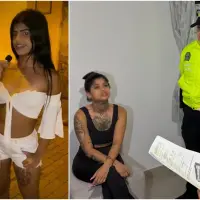 La influencer conocida como Valentina Mor fue capturada en un operativo realizado en una casa del barrio Laureles de Medellín. FOTO: Cortesía