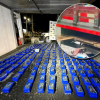 La droga era transportada en un “doble fondo” acondicionado en una camioneta, una modalidad utilizada para evadir los controles en carretera. FOTO: Cortesía.