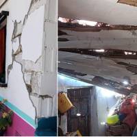 En Antioquia por lo menos 857 casas sufrieron daños tras el sismo, según la Gobernación. FOTOS: Cortesía