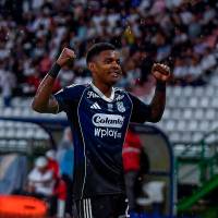 Brayan León, entre las figuras en la goleada del DIM. FOTO: Colprensa